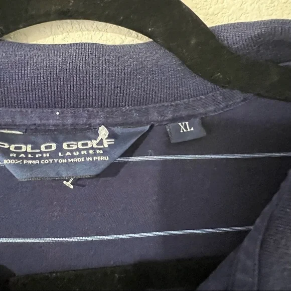 Polo Golf Ralph Lauren Blue Tag Mens Collard Short Sleeve Shirt Size XL - Picture 5 of 6